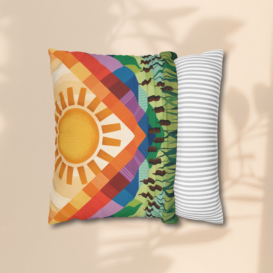 Seminole Sunburst - Vibrant Sunburst Decorative Pillowcase