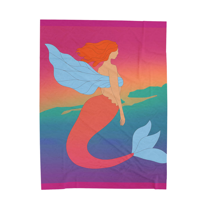 Plush Blanket - Mermaid Angel Design