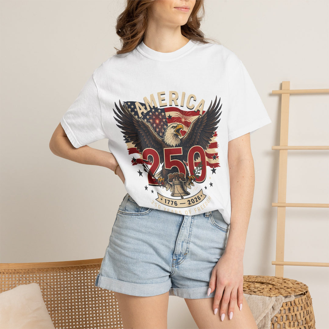 America 250 Eagle Patriotic T-Shirt — Independence Celebration Tee