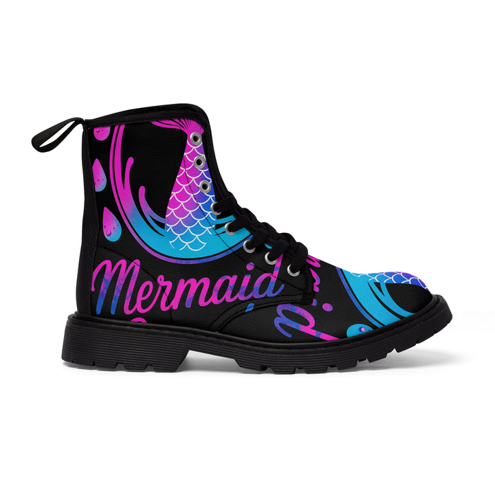 Women's Canvas Boots - Mermaid Boots