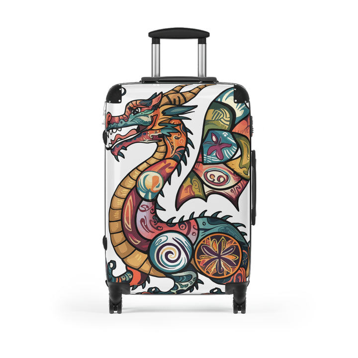 Dragon Tattoo Carry-On Suitcase — Colorful Asian Dragon Travel Luggage