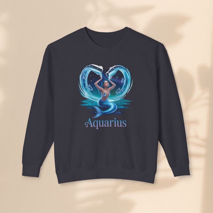 Aquarius Unisex Crewneck Sweatshirt, Zodiac Gifts, Astrology Apparel, Horoscope Sweatshirt, Birthday Gifts