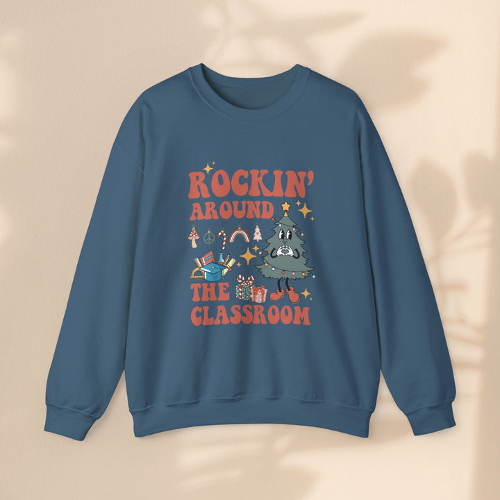 Unisex Heavy Blend™ Crewneck Sweatshirt - Rockin Around The Classroom