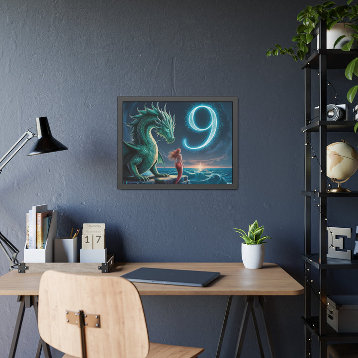 Number 9 and Dragons Canvas Wall Art