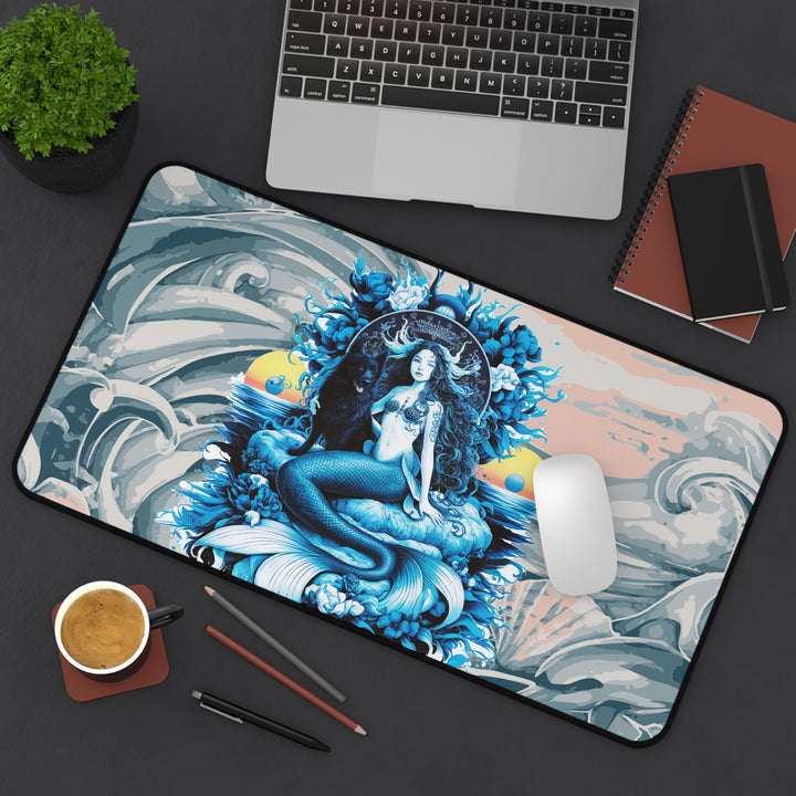 Desk Mat - Queen Mermaid with Dog