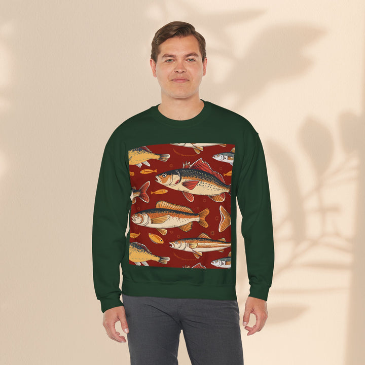 Unisex Heavy Blend™ Crewneck Sweatshirt - Red Fish