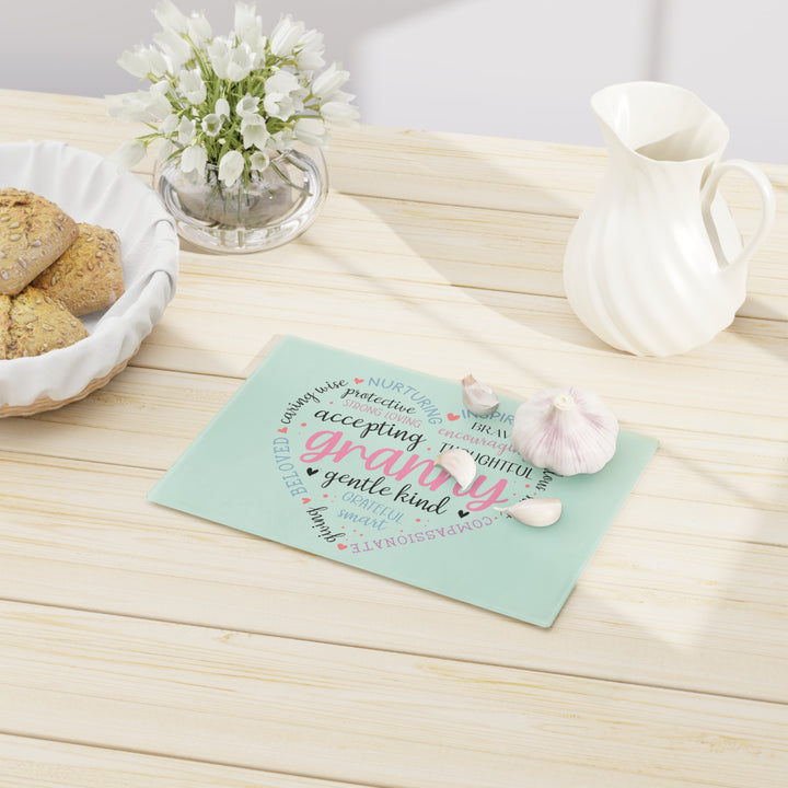Heartfelt Granny Cutting Board - Inspirational Gift for Grandmothers