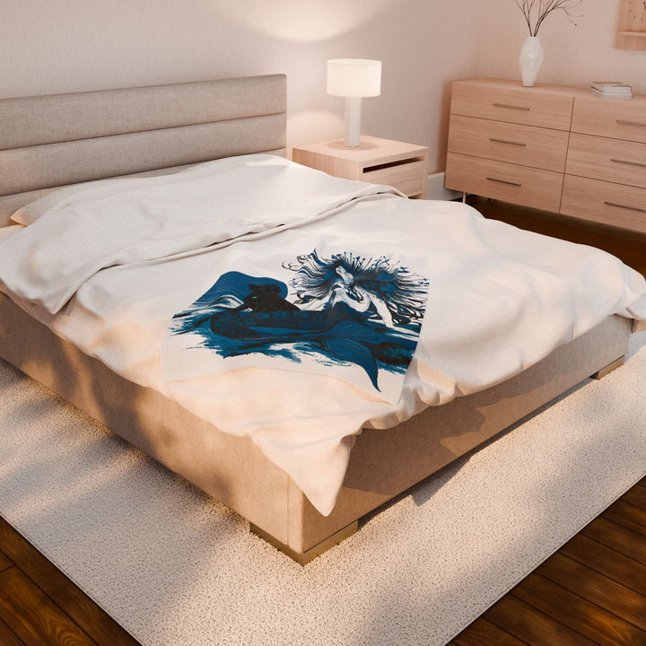 Velveteen Plush Blanket - Majestic Mermaid