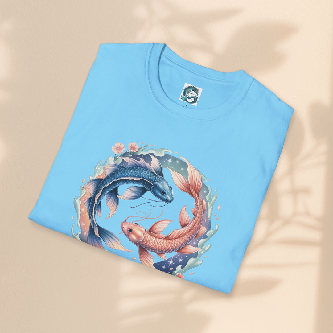 Pisces Zodiac T-Shirt, Softstyle Tee, Astrological Gift, Horoscope Apparel, Birthday Gift for Pisces, Astrology Merch