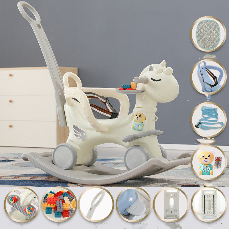 Baby Rocking Ride-On Cart Toy