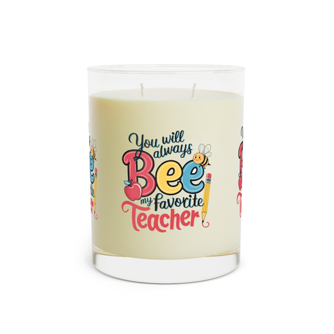 Scented Candle - Full Glass, 11oz - Bee My Favorite Teacher