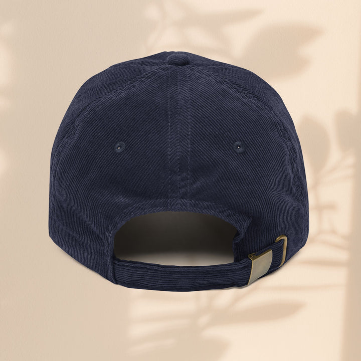 Vintage Corduroy Cap - Embroidered 'DAD' Baseball Hat for Father's Day