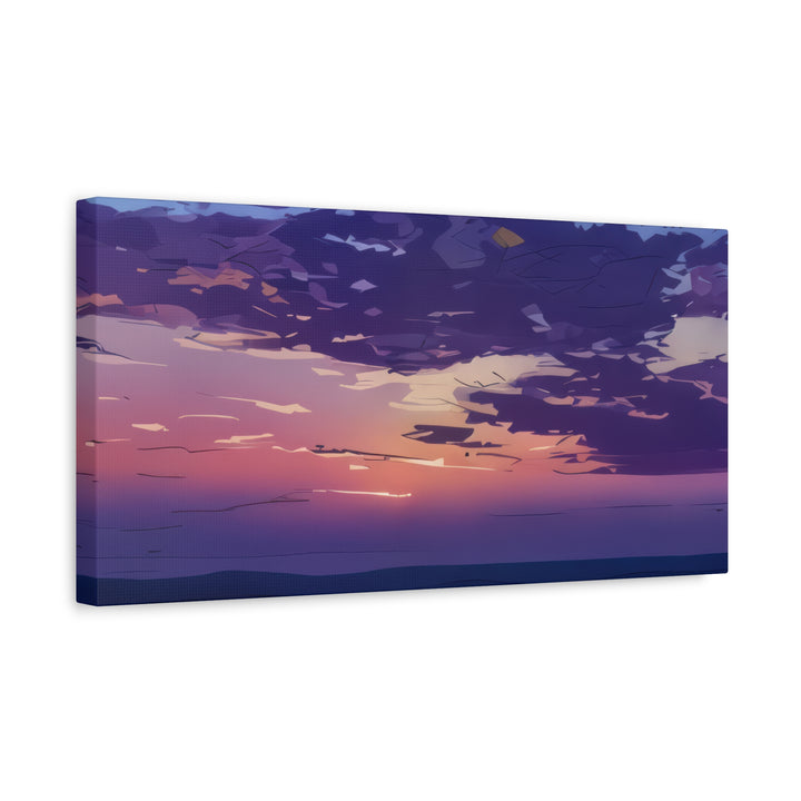 Elegant Sunset Canvas Print for Bedroom and Living Room