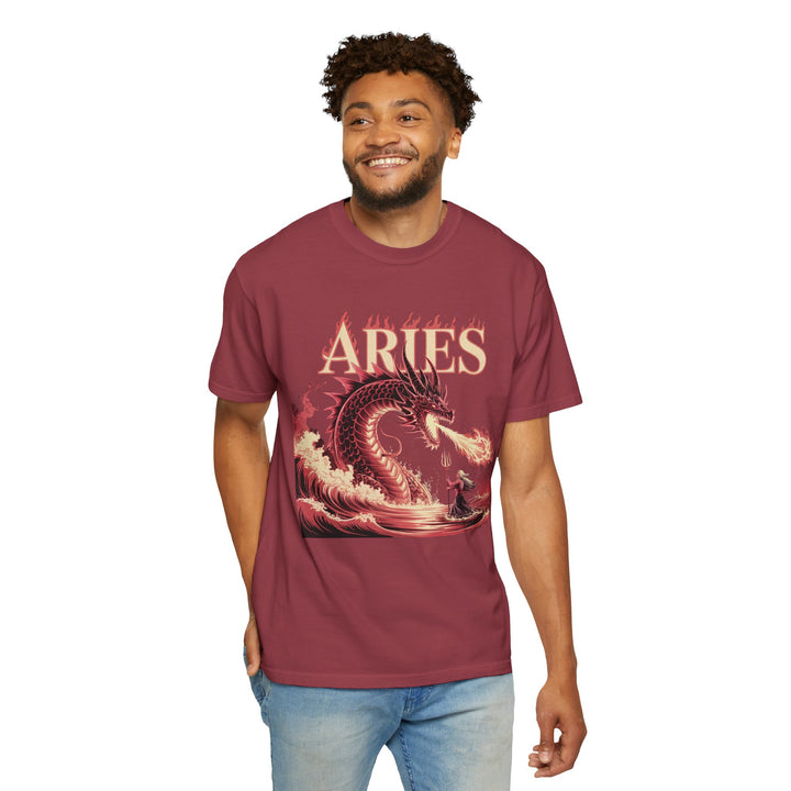 Aries Graphic T-Shirt: Unisex Astrology Tee, Zodiac Shirt for Birthdays & Everyday Wear, Perfect Gift for Aries Friends