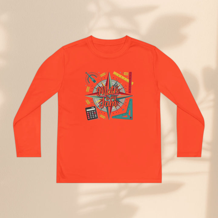 Youth Long Sleeve Competitor Tee - Math Is My Jam