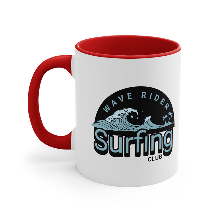 11oz Accent Mug - Wave Surfing