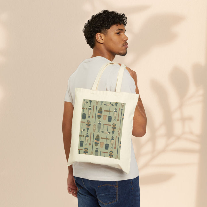 Fish Line Tote Bag