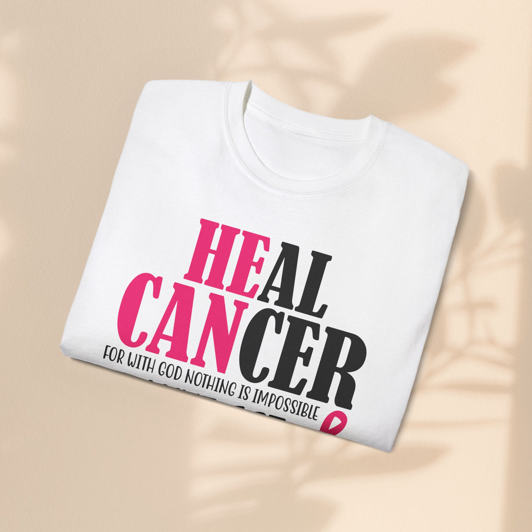 Heal Cancer Unisex Ultra Cotton Tee - Inspirational Faith-Based T-Shirt for Awareness