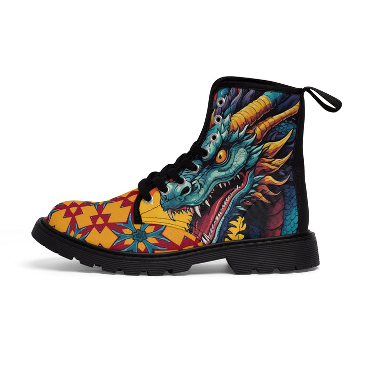 Men's Canvas Boots - Japanese Dragon