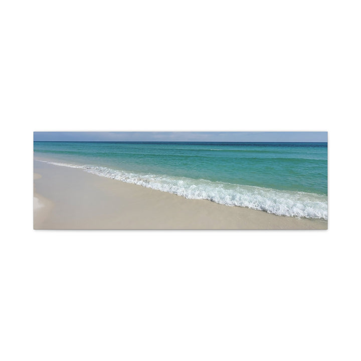 Beach Shoreline Matte Canvas Print – Tranquil Ocean Wall Art