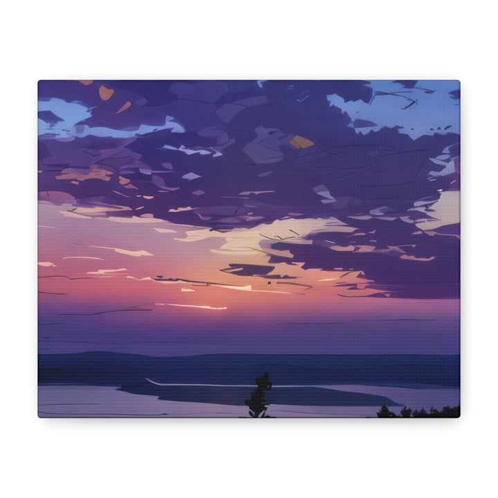 Elegant Sunset Canvas Print for Bedroom and Living Room