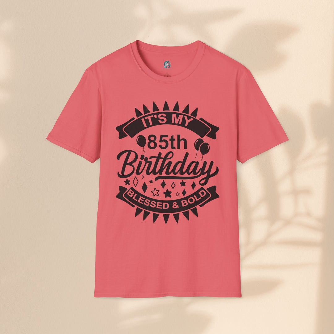 85th Birthday Celebration T-Shirt, Unisex Softstyle Tee for 85th Birthday, Milestone Birthday Gift, Birthday Party Outfit, Cute [...]
