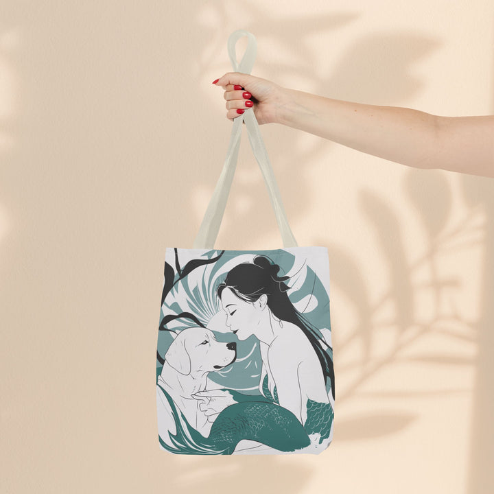 Tote Bag  - Japanese Mermaid with Dog