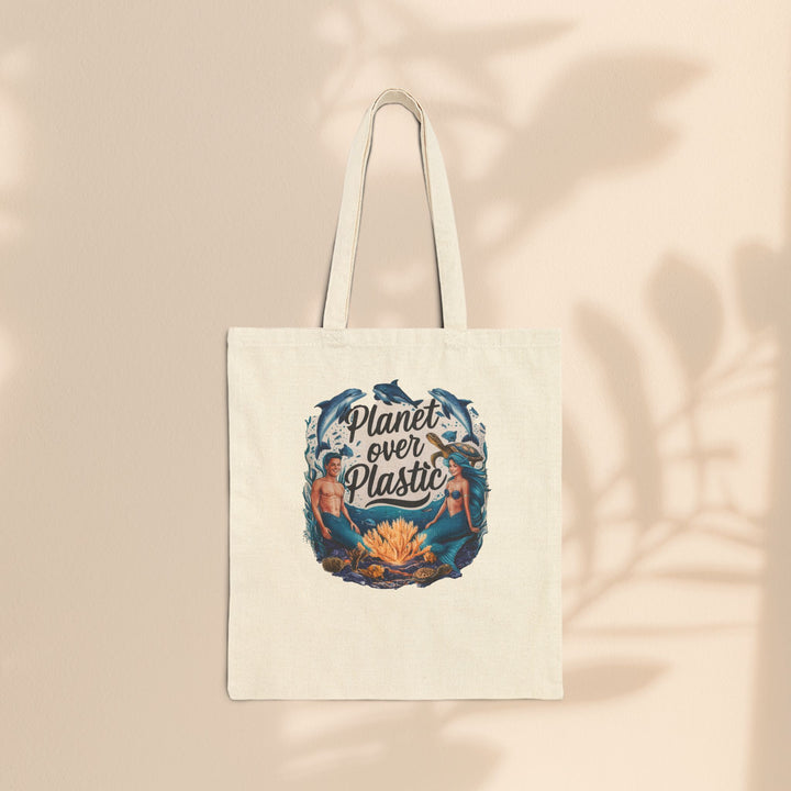 Cotton Canvas Tote Bag - Planet Over Plastic