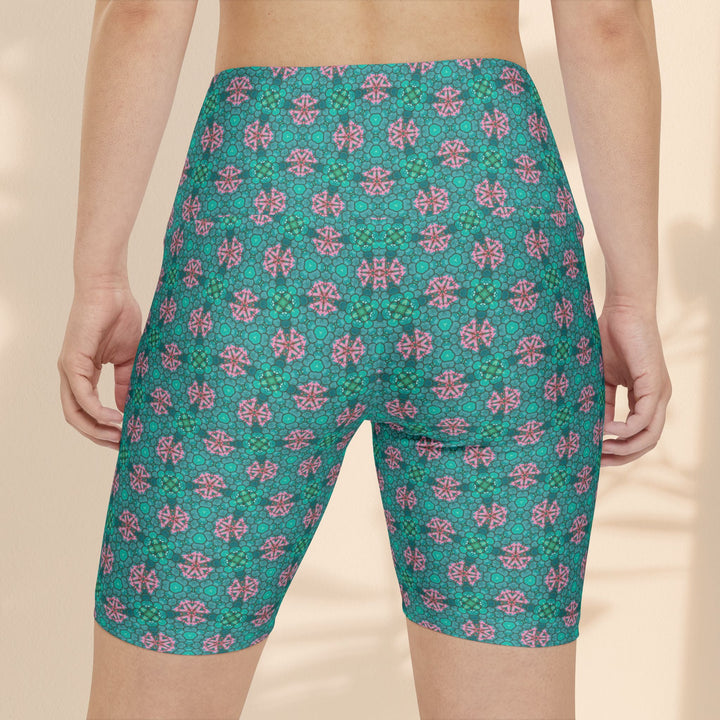 Tropical Print Shorts Activewear for Summer and Fitness