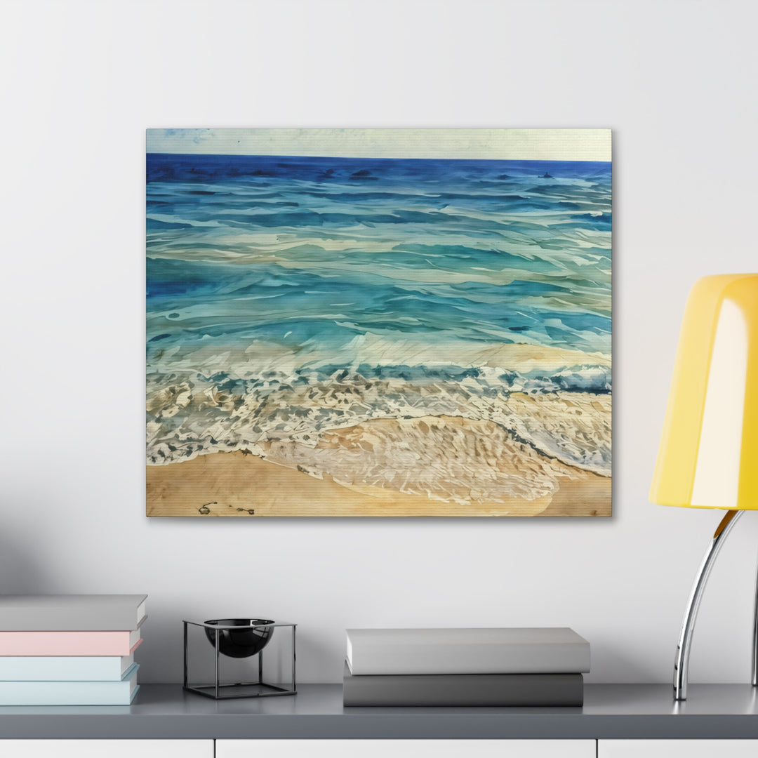 Stretched Beach Art Canvas Print