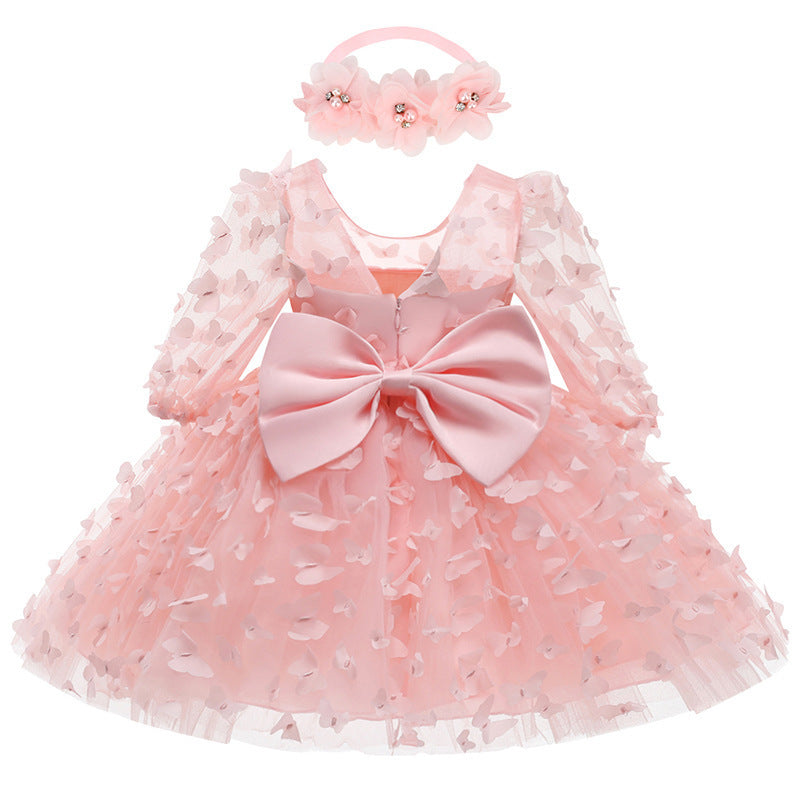 Baby and Toddler Mid-Sleeve Formal Dress