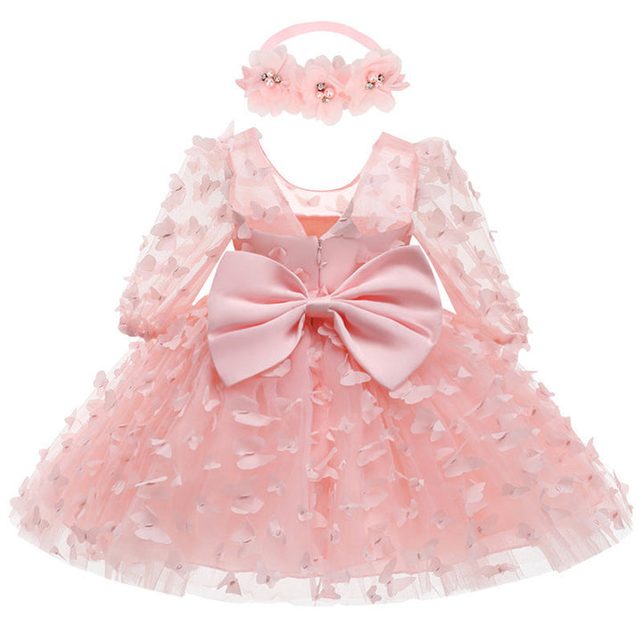 Baby and Toddler Mid-Sleeve Formal Dress