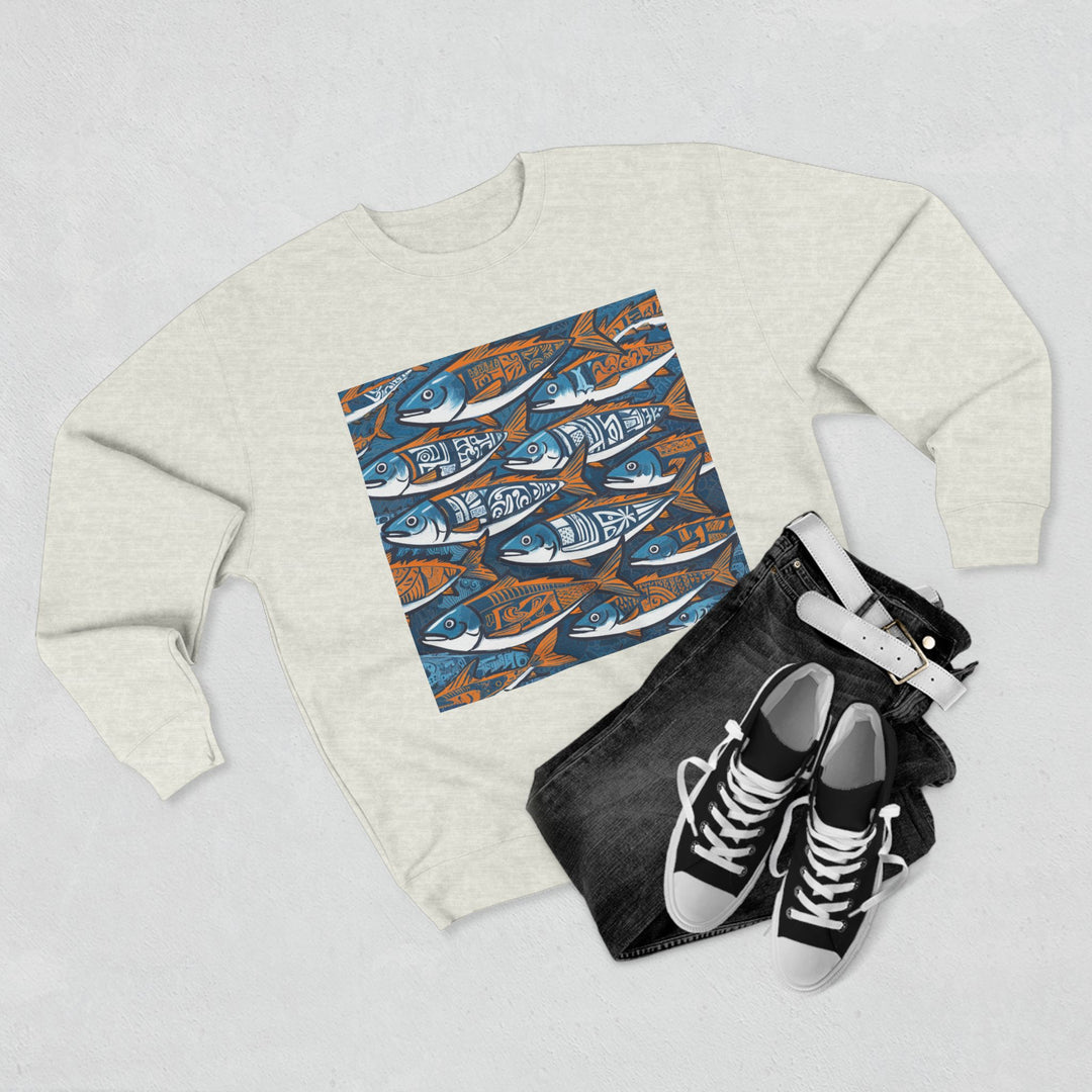 Unisex Crewneck Sweatshirt - Fish Line