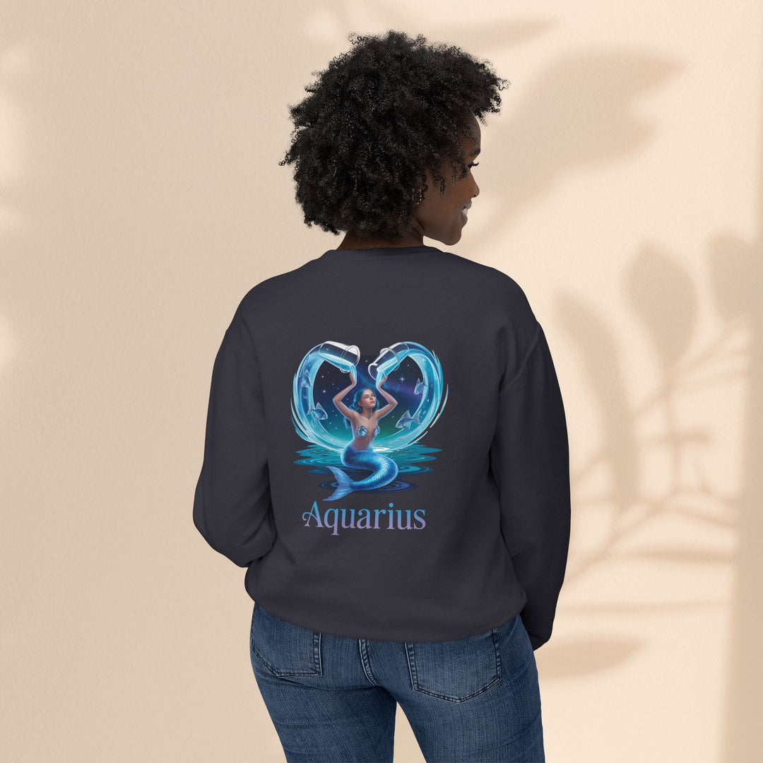Aquarius Unisex Crewneck Sweatshirt, Zodiac Gifts, Astrology Apparel, Horoscope Sweatshirt, Birthday Gifts