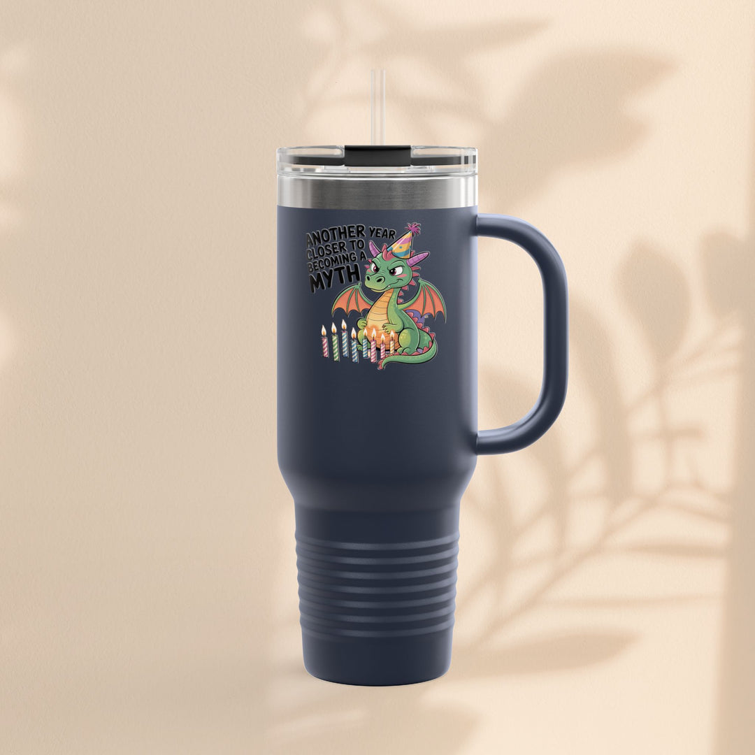 Dragon Insulated Travel Mug, 40oz, Dragon Birthday Tumbler