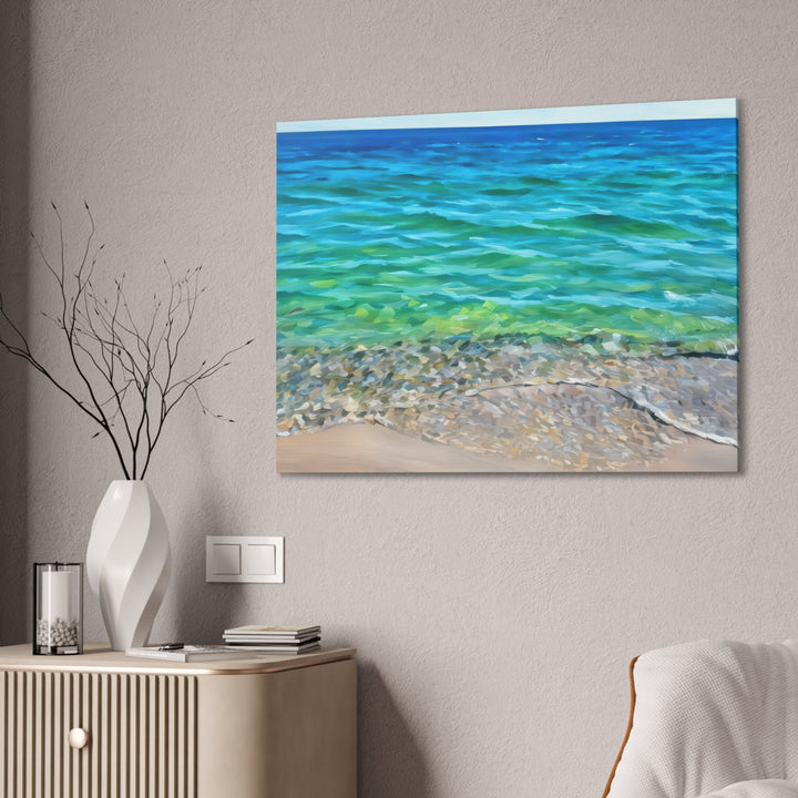 Coastal Serenity Seascape Canvas Art Print