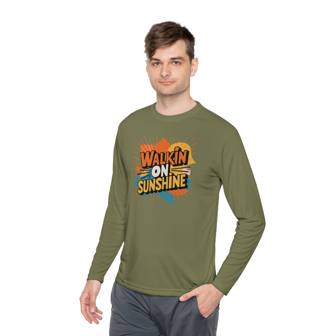 Unisex Lightweight Long Sleeve Tee - Walking On Sunshine