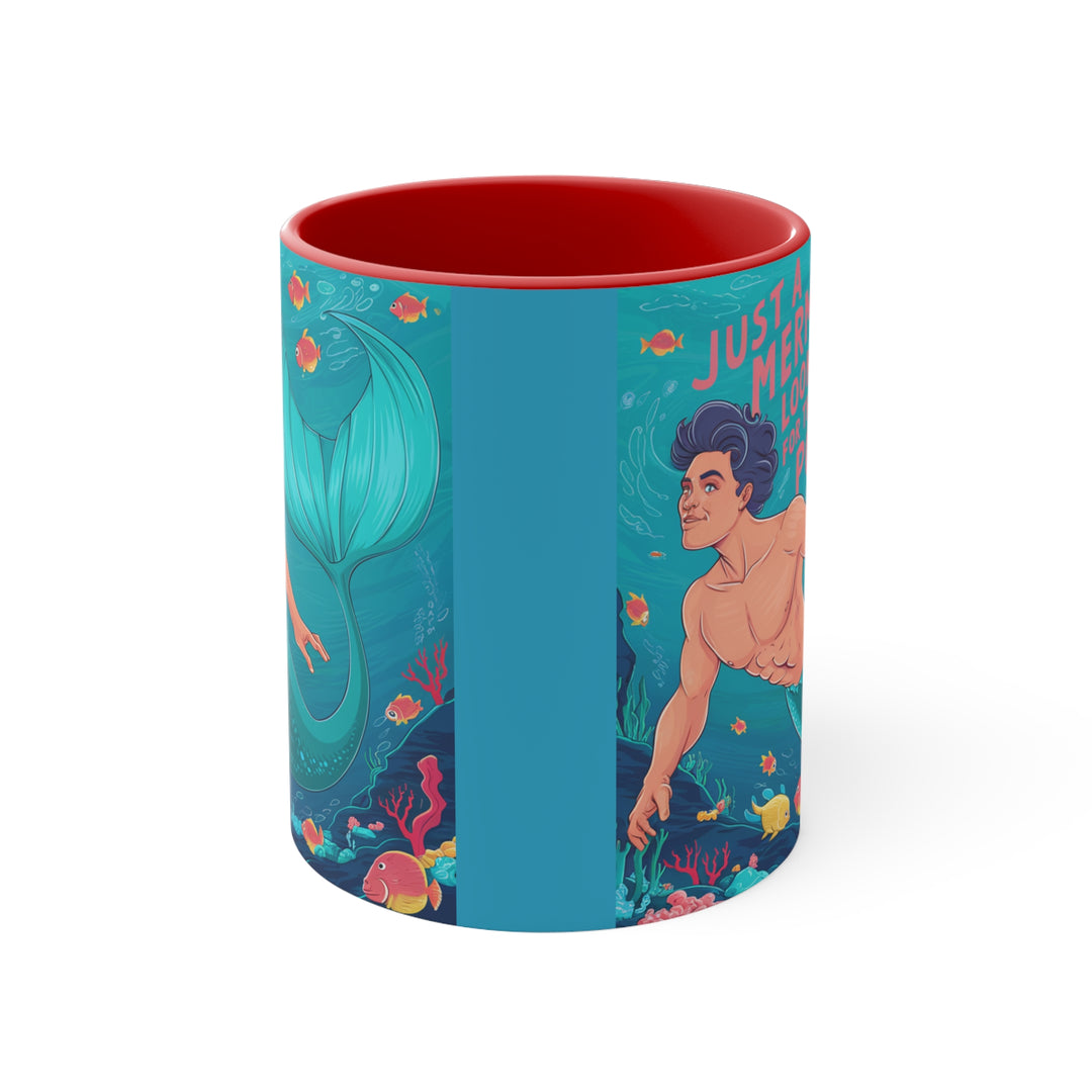 Accent Mugs - Merman Looking For His Pod