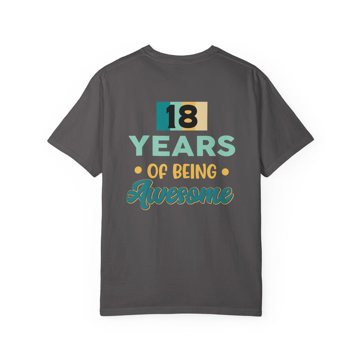 18th Birthday Unisex T-Shirt, Gift for Her, Gift for Him, Awesome Milestone Tee, Celebration Outfit, Birthday Gift Idea