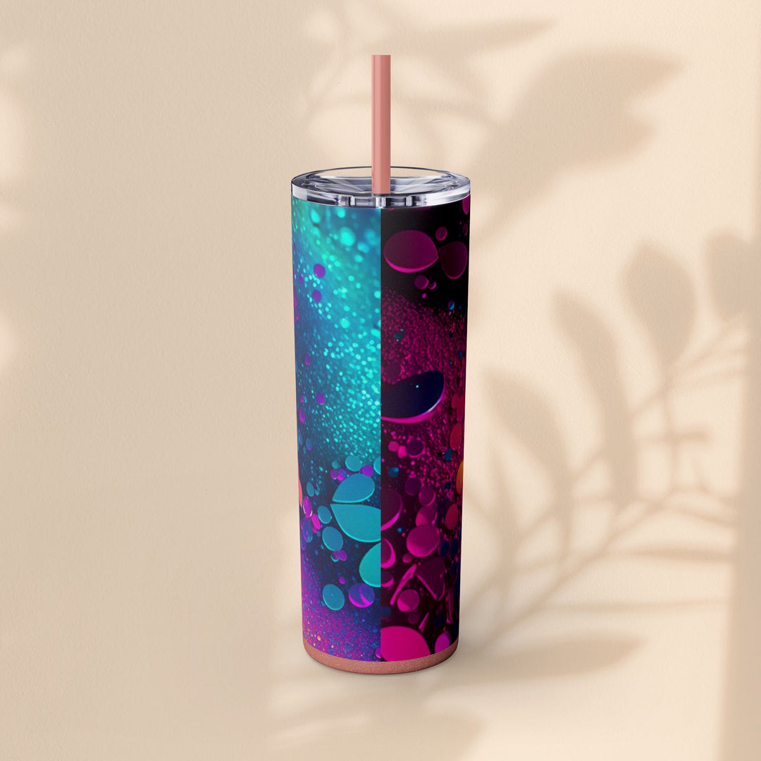 Skinny Tumbler with Straw, 20oz - Mer Sparkle