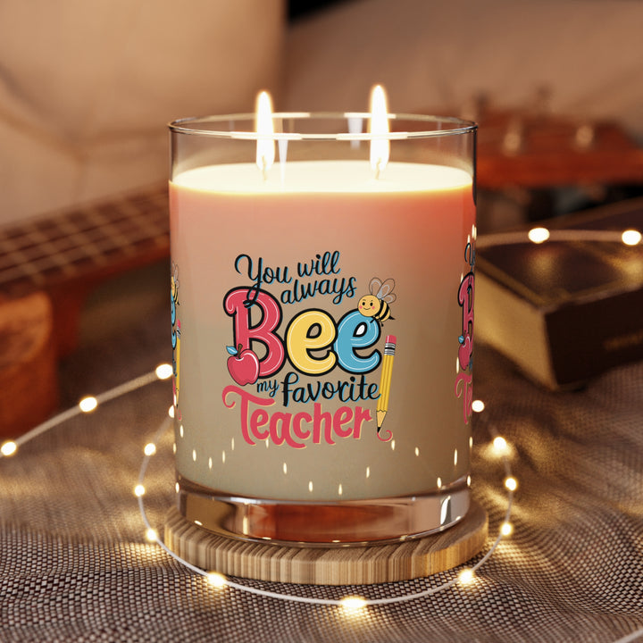 Scented Candle - Full Glass, 11oz - Bee My Favorite Teacher