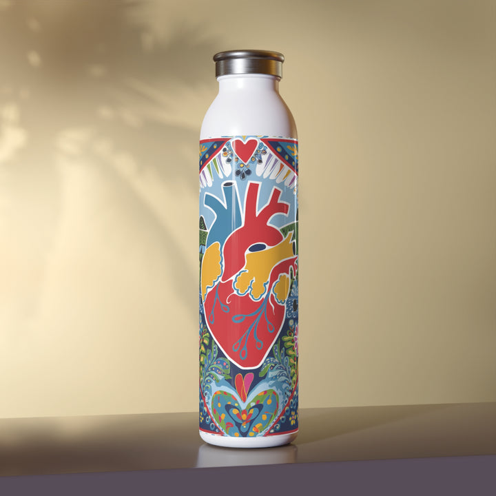 Slim Water Bottle - Heart Wise