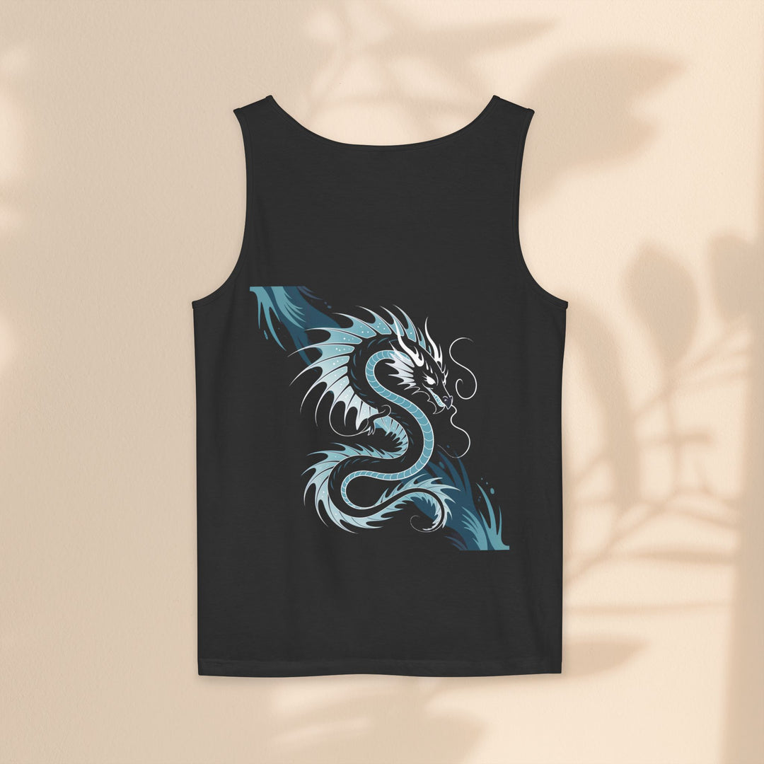 Dragon Art Unisex Tank Top - Stylish Summer Wear, Festival Apparel, Gift for Art Lovers, Beach Outfits, Cool Graphic Shirt