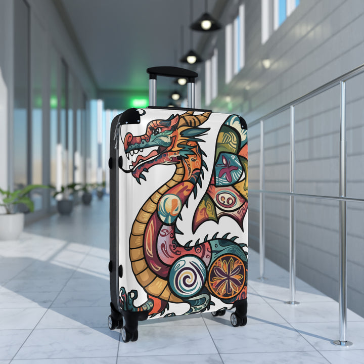 Dragon Tattoo Carry-On Suitcase — Colorful Asian Dragon Travel Luggage