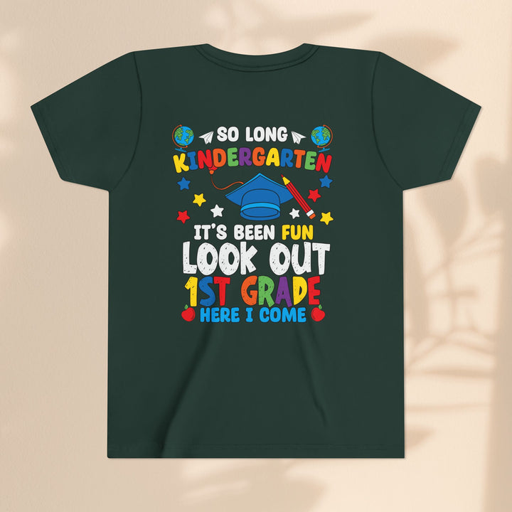 Look Out First Grade Here I Come T-Shirt - Graduation Celebration Tee, Kindergarten to 1st Grade Transition T-Shirt,