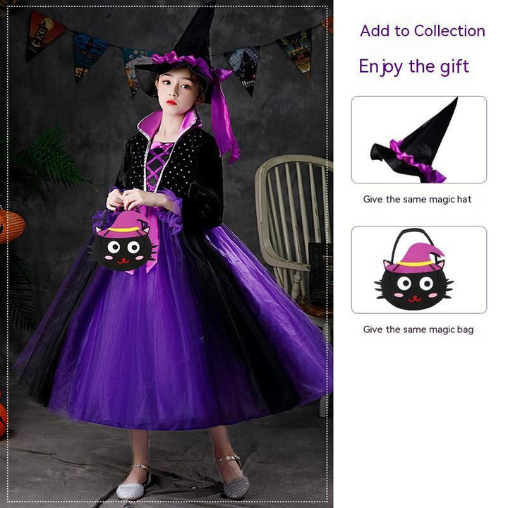 Girls’ Light-Up Halloween Costume Dress – Luminous Party Outfit