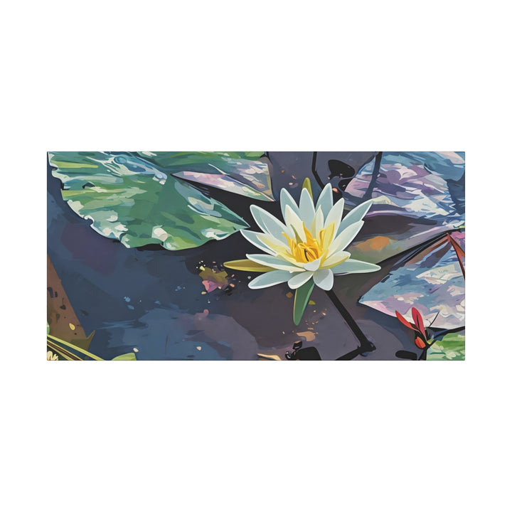 Water Lily Canvas Art Print – Nature Wall Décor