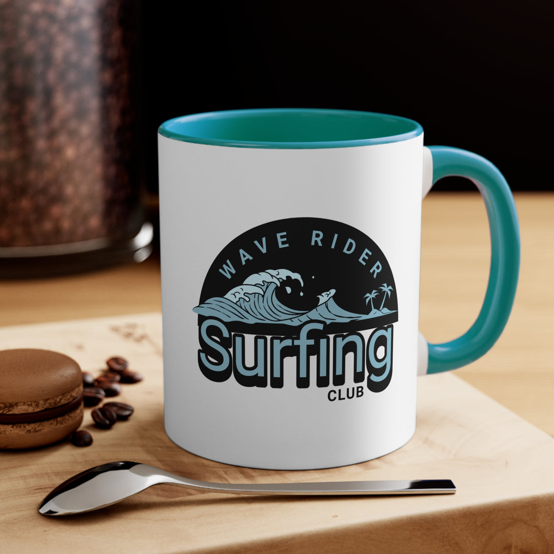 11oz Accent Mug - Wave Surfing