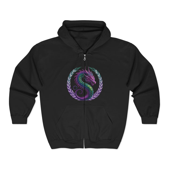 Dragon's Heart - nisex Heavy Blend™ Full Zip Hooded Sweatshirt