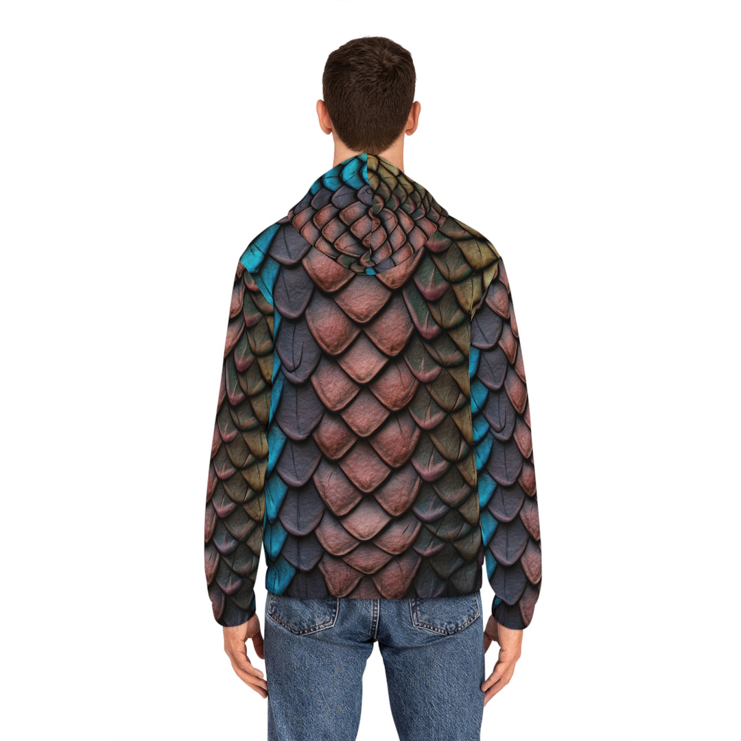 Men's Full-Zip Hoodie - Dragon Scales